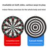 17/15 Zoll Dartscheibe Profi-Set Doppelseitige Dartscheibe Montageset für Bar Büro Zuhause Club