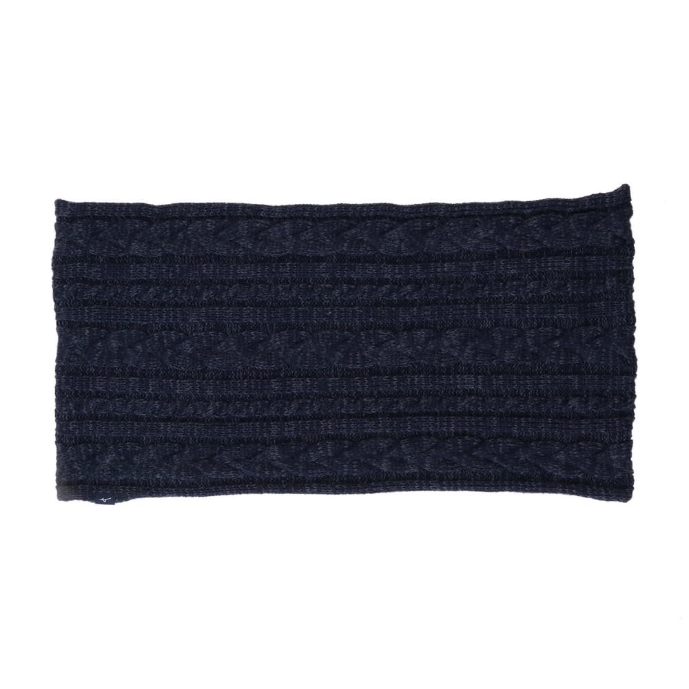 Mizuno Breath Thermo Snood, Moisture-Wicking and Heat-Generating Scarf, B2JYA702, Women's, Navy, Free Size