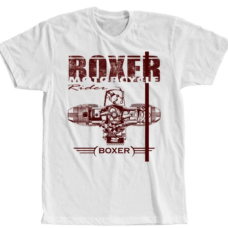 Harajuku Streetwear Boxer Motorcycle Engine Motorrad Racing TShirt Fashion ShortSleeve Casual Tees Shirt Print Cotton Tshirt S