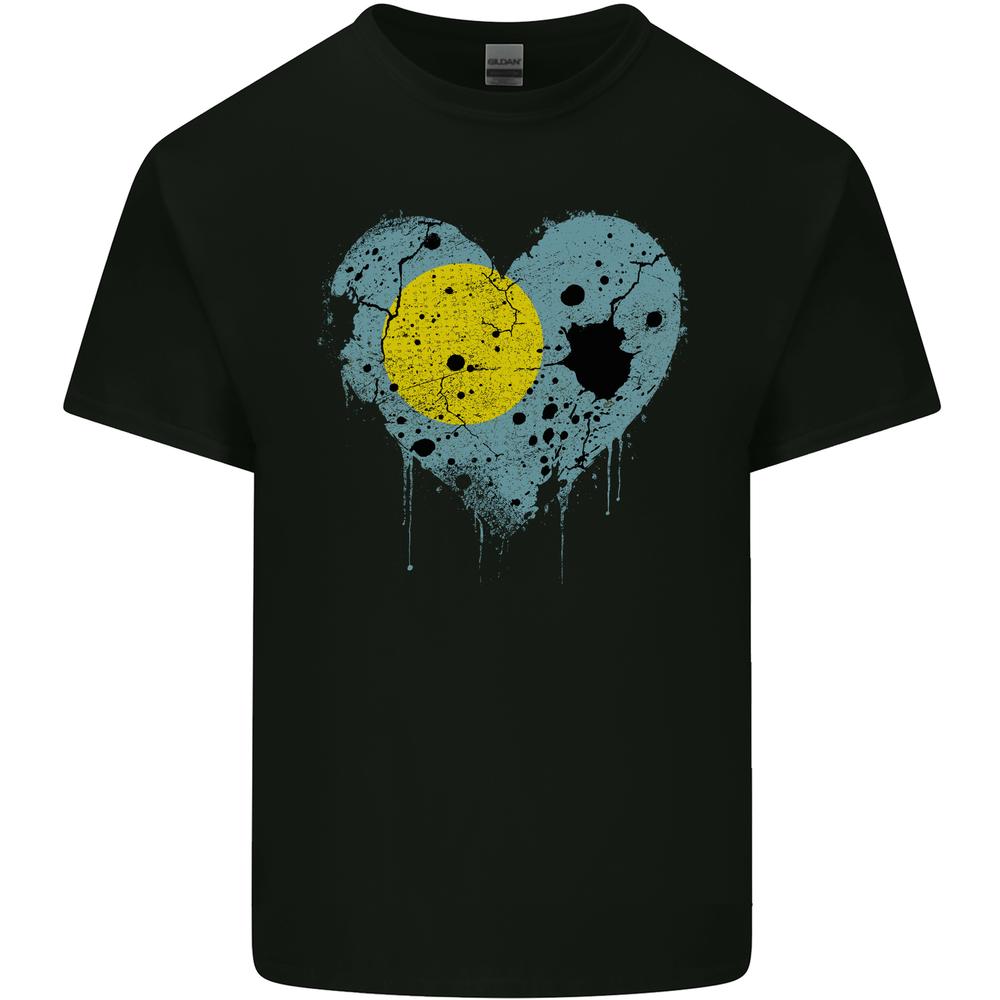 Love Palau Flag Palauan Day Football Kids T-shirt Childrens S