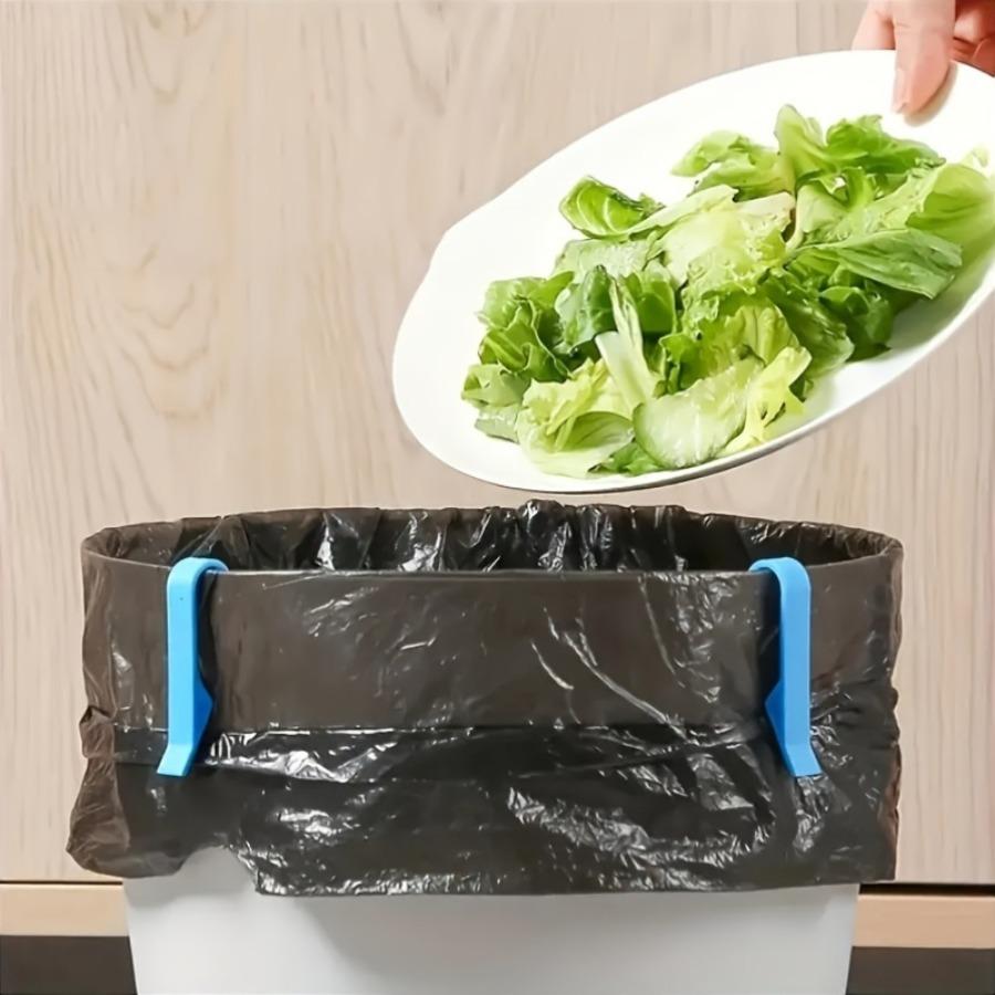 6pcs of Non-Slip Clips for Trash Cans, Designed for Securing Garbage Bags, Suitable for Home Kitchens, Bathrooms, Schools, And Dorms