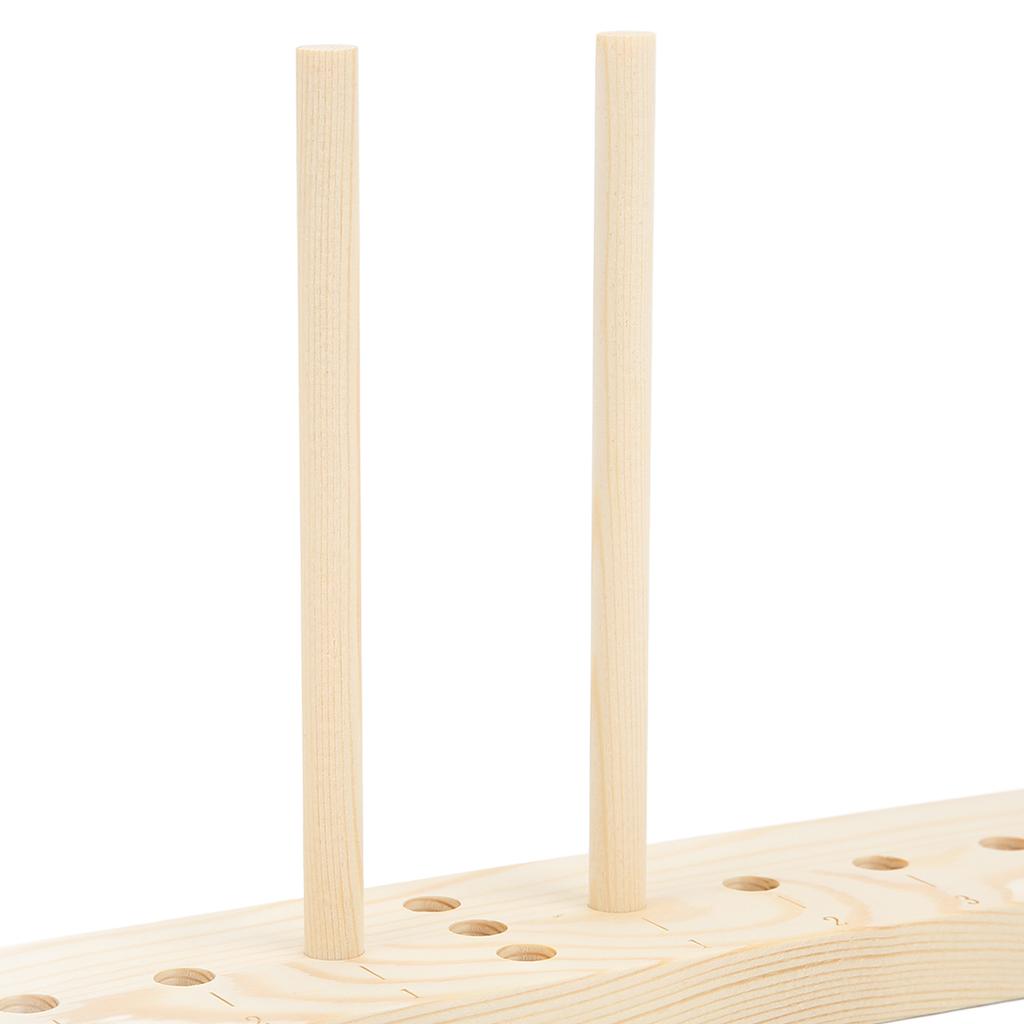 Wooden Bow Maker with Scale Design for Ribbon Crafts