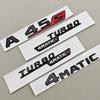 3D ABS Chrome Car Letters Logo A45 A45 S TURBO 4MATIC Stickers Rear Trunk Emblem Badge For Mercedes Benz AMG A45 A45S W177 W176