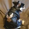 Glorious Eagle Pattern Dog Coat PU Leather Jacket Soft Waterproof Outdoor Puppy Outerwear Fashion Clothes For Small Pet(XXS-XXL)