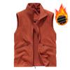 Gilet de pêche imperméable et coupe-vent double face pour homme avec doublure en velours