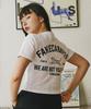 FAKE CAMPER Women'S Crop Original Vintage Short Sleeve T-Shirt [White]