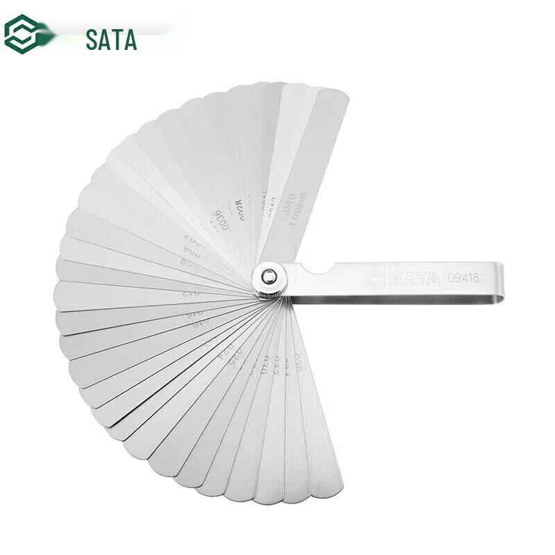 SATA 32-Blade Metric & Imperial High Precision Feeler Gauge Set