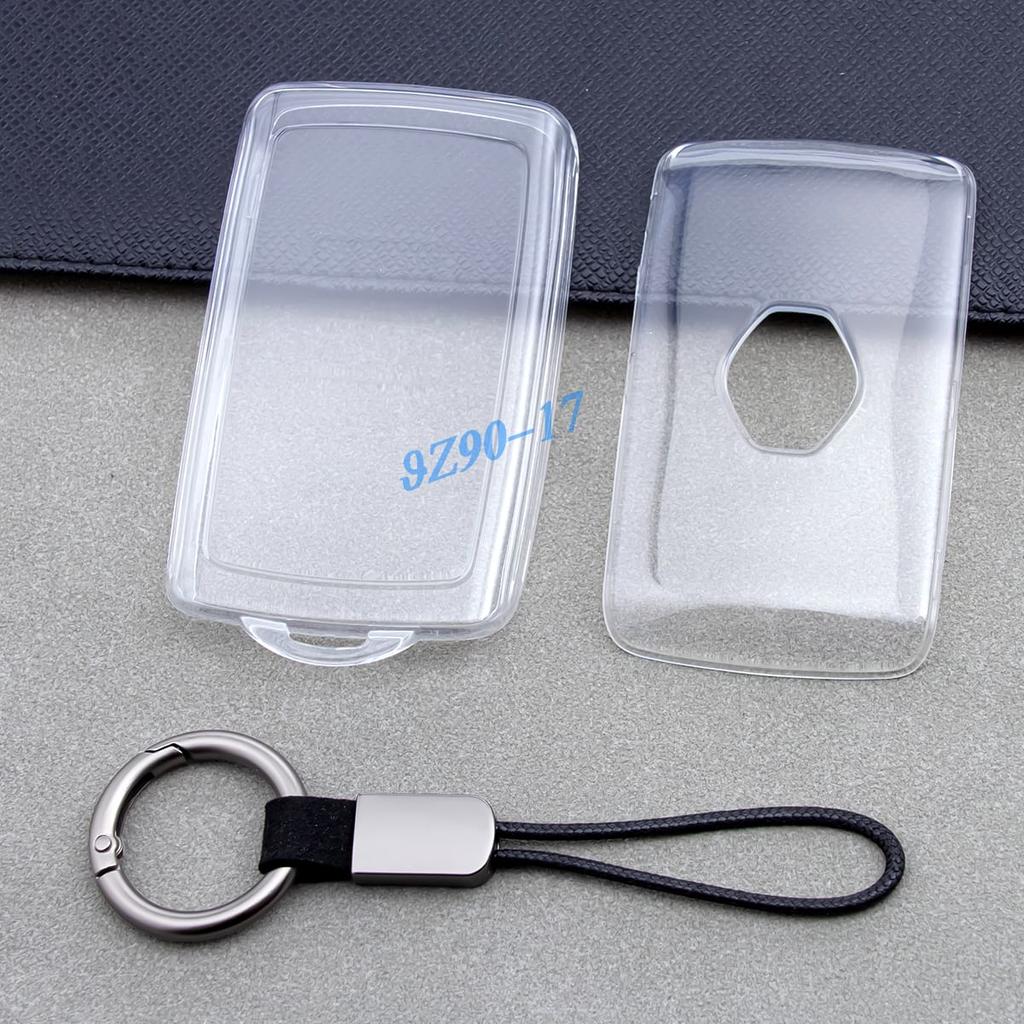 Clear Fully Transparent Tpu Car Smart Key Cover Case For Renault Koleos Kadjar Captur Kiger Arkana Megane Espace