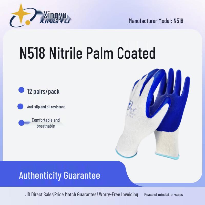 Xingyu Nitrile Coated Work Gloves M