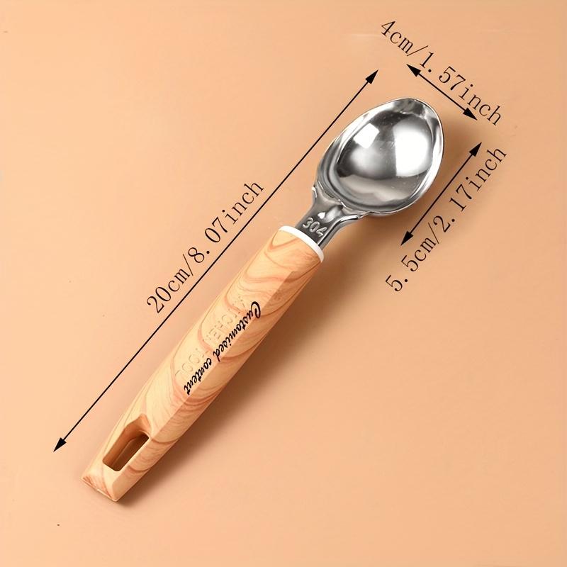 Heavy-Duty Stainless Steel Ice Cream Scoop , Multi-Purpose Dessert Spoon for Ice Cream, Fruit, Parties, Restaurants