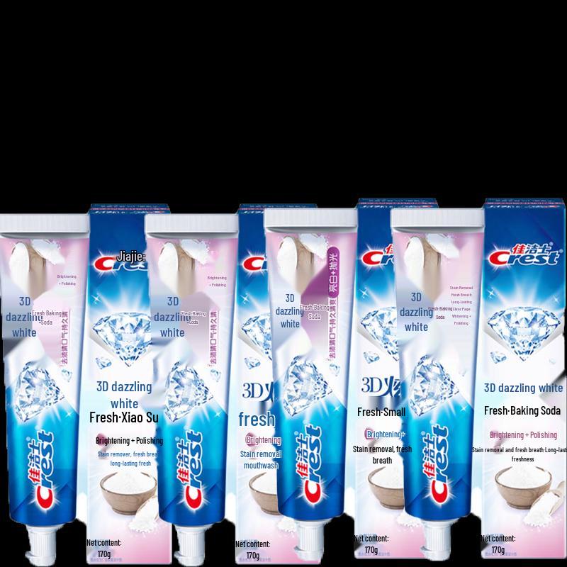 Crest 3D White Baking Soda Toothpaste 4-Pack