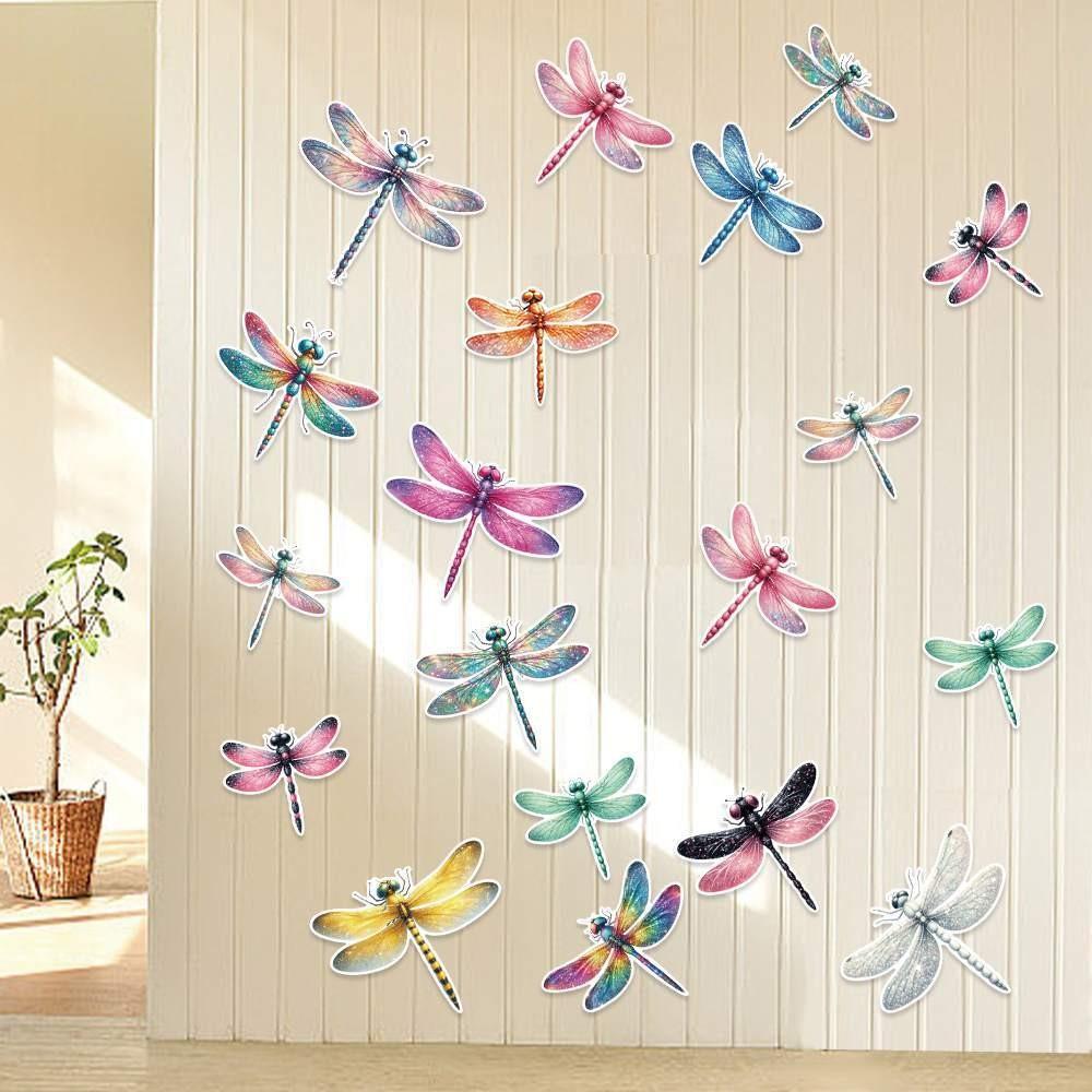 Insect Birthday Spring Theme Wall Stickers With Dragonfly Designs For Party Kids