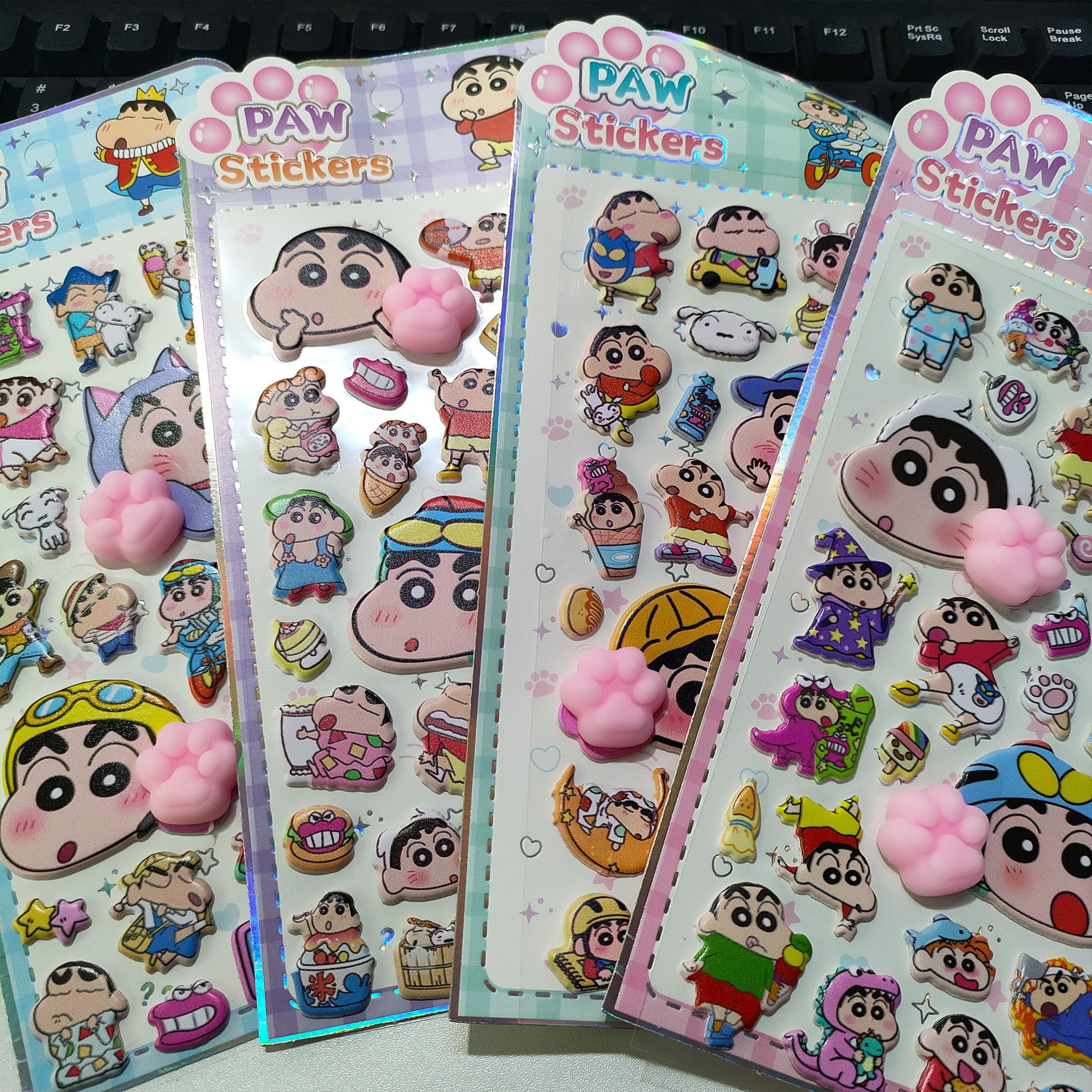 

Lovely Hot Cute Crayon Shinchan soft three-dimensional stickers suitable for DIY crafts laptops and other decorative stickers W144603WW-