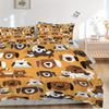 3pcs DogPrints Bedding Set, Breathable And Soft, Suitable for All Seasons Machine Washable, Suitable for Bedroom Decoration,yy250822150