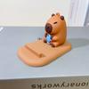 Turtle Capybara Phone Holder PVC Support Capybara Mobile Phone Stand Figure Model Cartoon Capybara Cell Phone Bracket