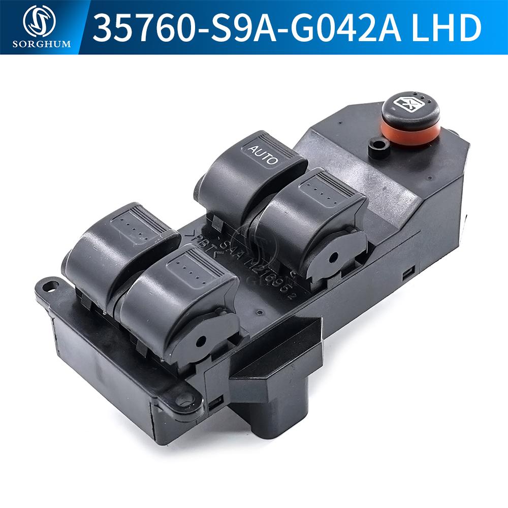 35760S9AG042A 35750SAA003 LHD RHD Master Power Window Switch For Honda CRV Jazz GD1 GD3 2002 03 2006 Civic 2001 2005 35750SAEP03