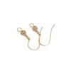 14K Gold-Filled Color Retention Ear Hooks with Hollow Ball - Handmade DIY Jewelry Accessories