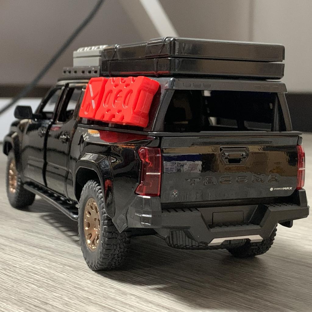 ksgzm1 1:24 Toyota Tacoma Off Road SUV Alloy Metal Diecast Model Car Home Decoration & Computer Desktop Ornaments Holiday Present Kids