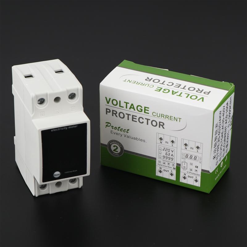 ZS-6035VAKW Digital Energy Meter Din Rail Electricity Usage Monitor AC30-400V Voltmeter Ammeter Watt Kwh Frequency Power Meter