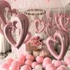 36 Zoll Haken-Liebe Aluminiumfolienballon Herzförmiger Aluminiumfolienballon Valentinstag Jubiläum Geburtstag Dekoration