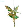 Iridescent Crystal Fairy Ballerina Ornament | Sparkling Holographic Christmas Tree Hanging Decor