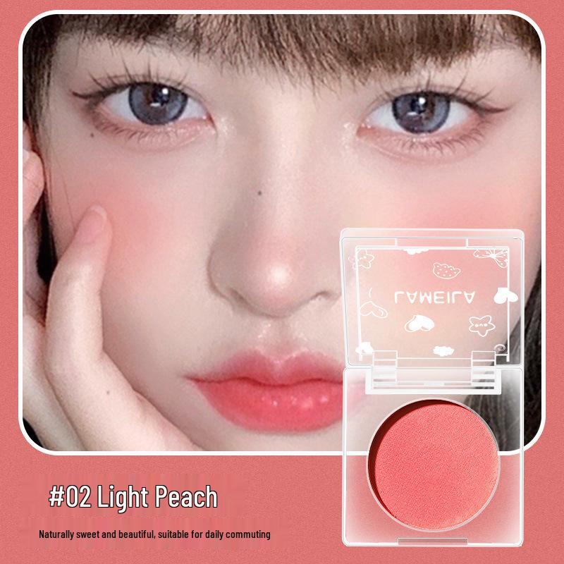 Natural Matte Blush for Energetic Look - Single-Color Contouring Palette