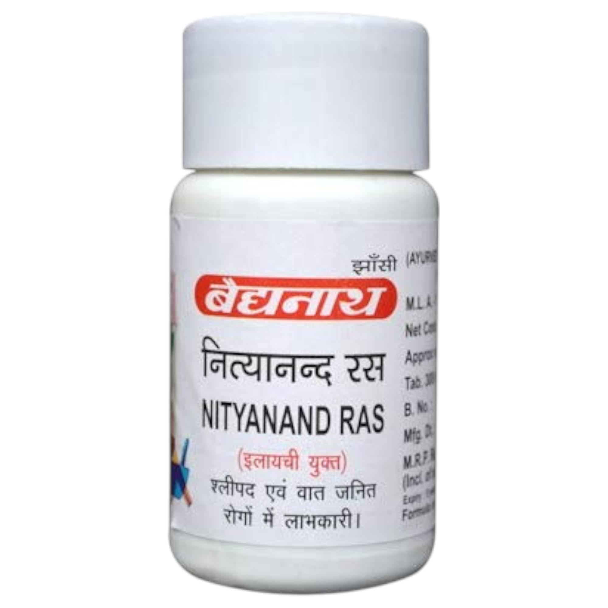 

Baidyanath Nityanand Ras Tamra Yukta Tablets 40 X Pack of 2 for Daily Wellness Support
