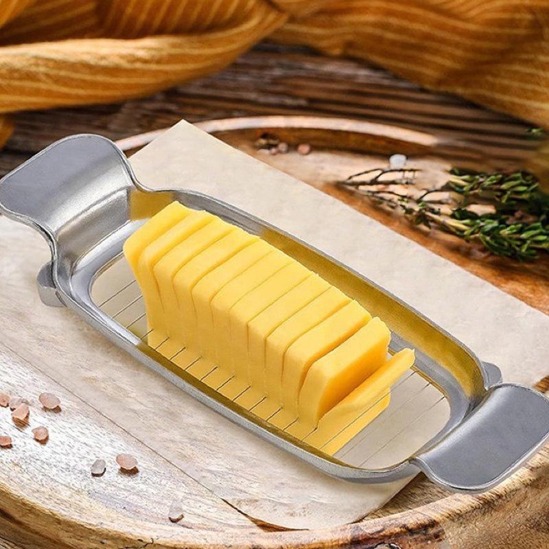 Aluminum Die-cast Cheese Line Cut Butter Cheese Slicer Kitchen Utensils Foie Gras Cut Egg Cheese Divider Creative Kitchen Tools