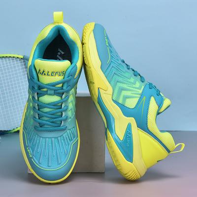 Heren Dames Ademende Gebreide Tennis Sneakers Carbon Plaat Badmintonschoenen Antislip Tafeltennis Trainingssneakers Indoor Fitness