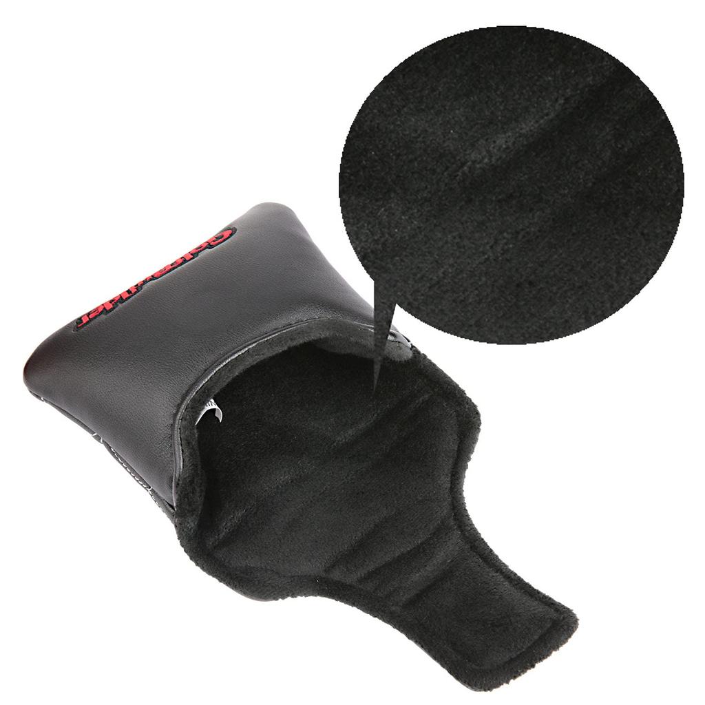 Golf Putter Cover Head Cover for Mallets Compatible with Odyssey 2 Ball TaylorMade Spider Putter Spider Pattern Black