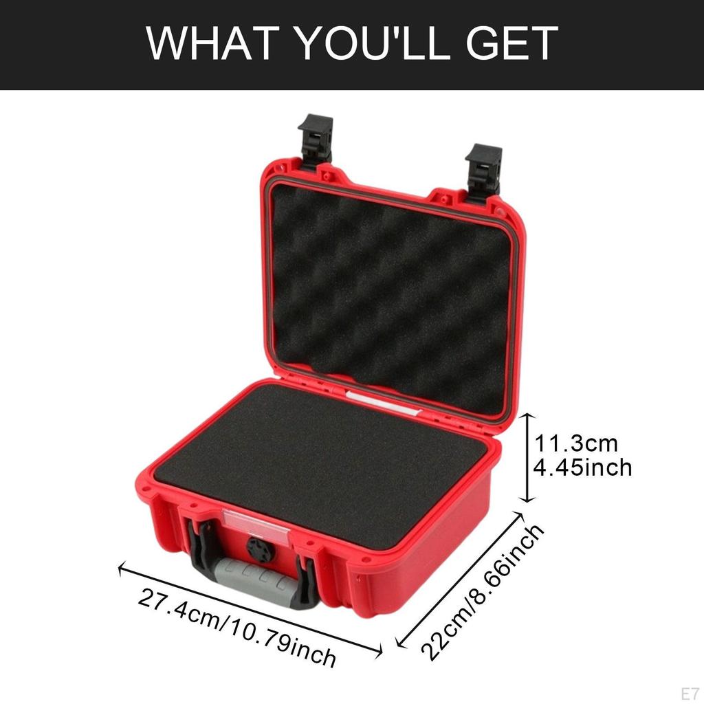 Tool Box Waterproof Hard Case for Travel Suitcase Carrying Storage Testing