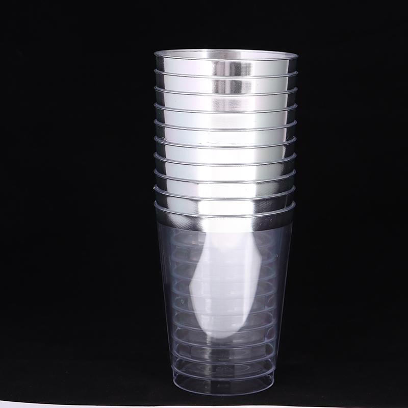 10Pcs 300Ml Phnom Penh Cup Hard Plastic Water Cup 10 Oz Plastic Wine Cups