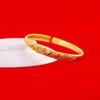 Fashionable Sand Gold Simulated Bracelet For Women Vintage Elegant Gold Plated Wedding Decoration Peacock Bracelet Long