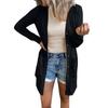 Women's Open Front Lightweight Cardigan Long Sleeve Button Down Loose Outwear