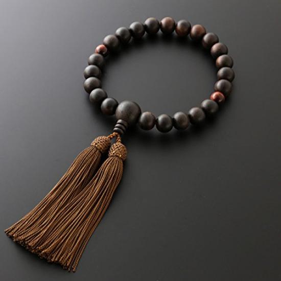 Altar budist Mătănii de rugăciune pentru abanos pur 2 Ochi Roșii Cerești Sac de croitorie Mătănii de rugăciune Kyoto Pot fi folosite de toate sectele [Kyoto Hayashi] Bărbați, Mătase,