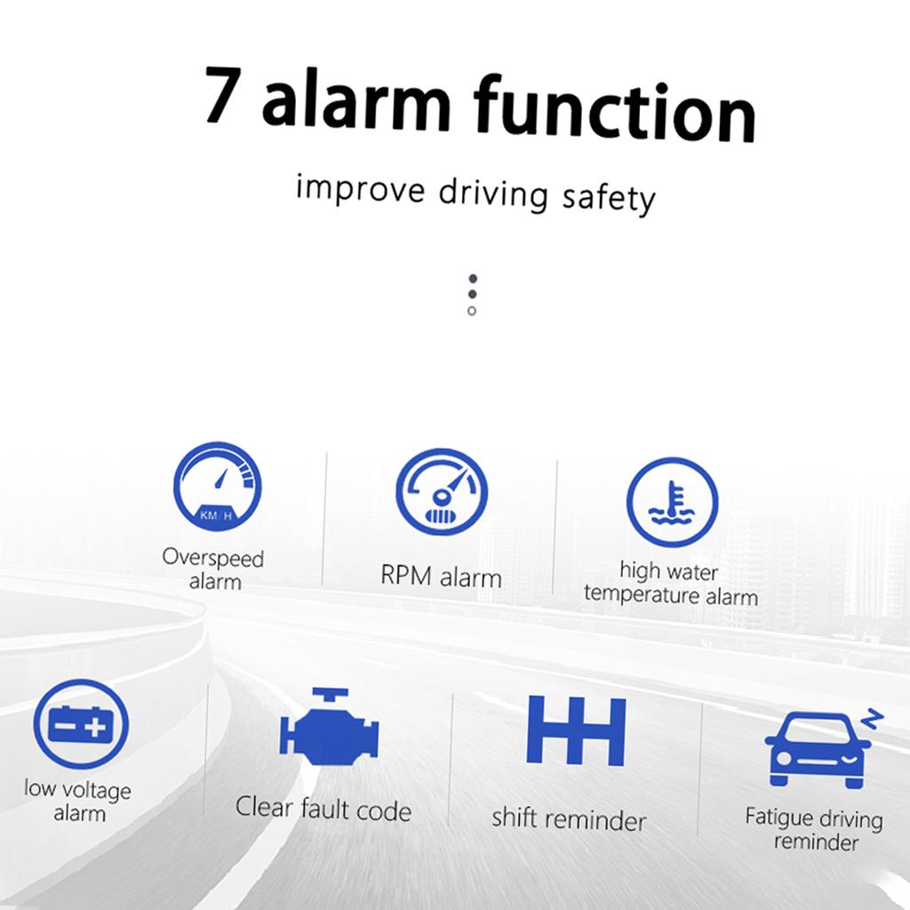 Car Head up display, Head Up Display High Definition Speedometer Car Diagnostic Tool OBD  Fault Code Elimination Safe
