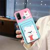 Cover Cartoon Phone Case For Doogee N30 Silicone Card slot Cute Anti-knock Card sleeve Fashion Design Graffiti Soft case