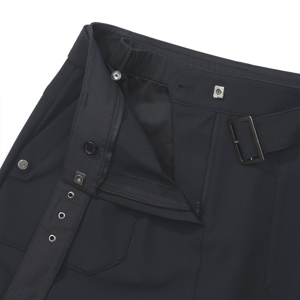 MALBON GOLF H-Line Optional Belt Cargo Skirt Navy (Woman)