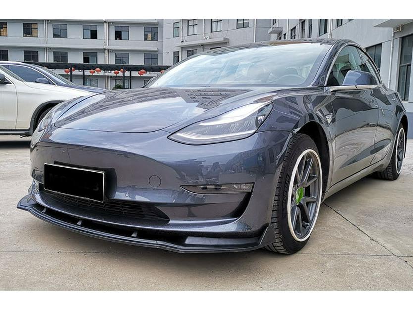 Tesla Model 3 Three-Section Injection Molded Front Lip Body Kit