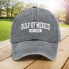 Golf von Mexiko Est 1550 Vintage Baseballkappe Golf von Mexiko Hut Gewaschene Baumwolle Unisex Kappe Verstellbare Trucker-Kappe für Männer Frauen