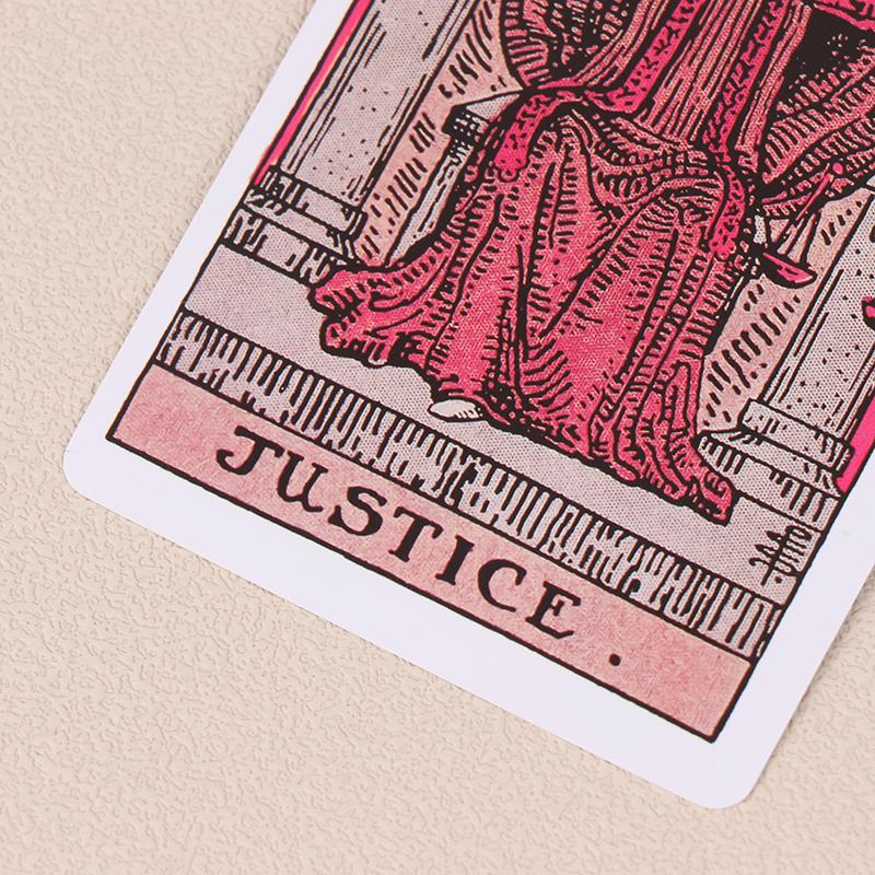 Pink Tarot For Beginners Tarot Card Prophecy Divination Deck Family Party Board Game Fate Card Fortune Telling Game