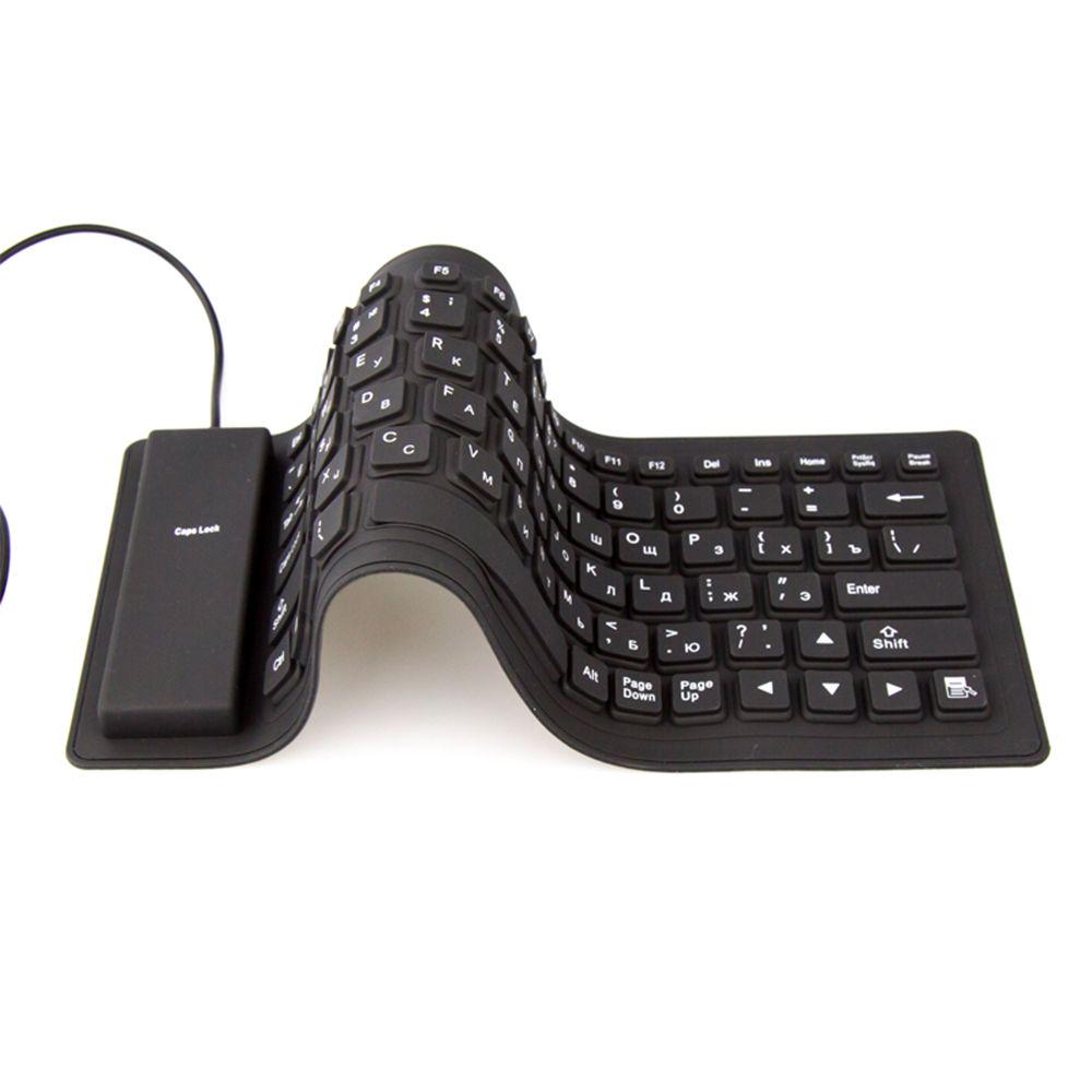 Buy Soft USB Wired Silicone Flexible Keyboards Computer Peripherals