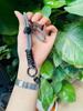 New mobile phone lanyard adjustable neck anti-lost wrist rope keychain handwoven rope two-color long rope hand rope