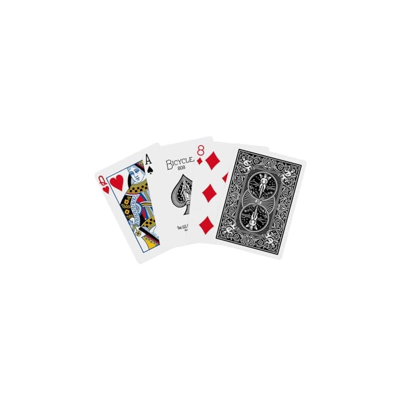 Bicycle Matsui Gaming Machine Playing Cards, 8.8cm (height) X 6.3cm (width), Black Bicycle