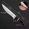 1pc Solid Wood Multi-use Stainless Steel Fruit Knife Chef's Knife Meat Knife Cut Steak Knife