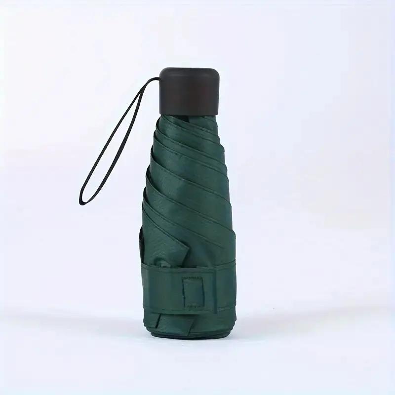 Portable Mini Sun Umbrella Small Pocket Rain UPF50 Travel Umbrella Vinyl Folding Umbrella UV Protection Sun Shade Pocket Parasol