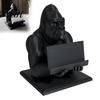 Praktische Schreibtisch-Dekorationen 3D-gedruckter Gorilla Visitenkartenhalter, Handyhalter, Coole Schreibtisch-Kreativ-Arbeitsplatz-Deko-Organizer Figur