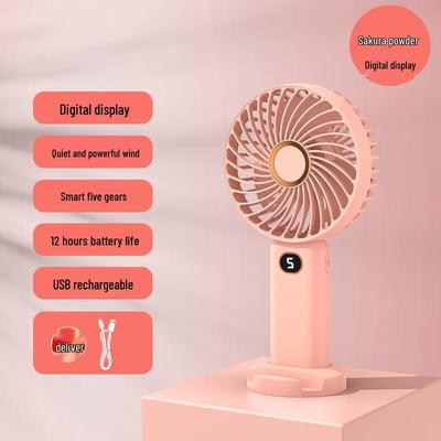 WEZHO Tragbarer Digitalanzeige-Ventilator