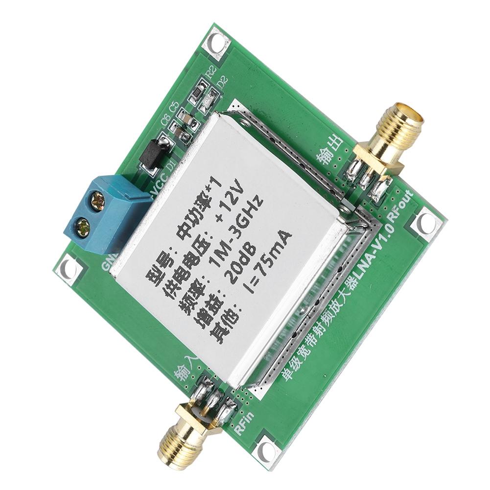 Low Noise LNA RF Broadband Amplifier Module Signal Strengthen 1 3000MHz 2.4GHz 20dB HF VHF UH