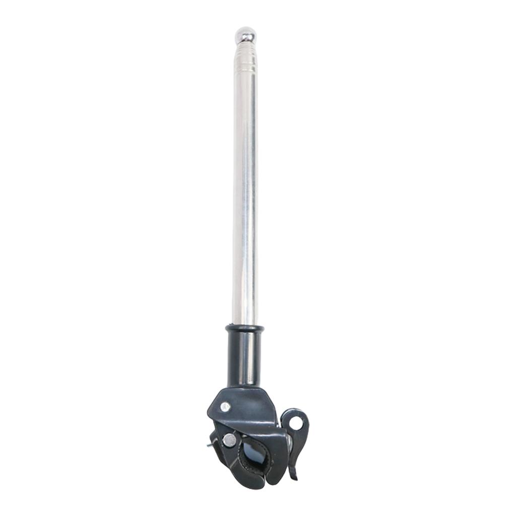 Adjustable Corrosion Resistant Bike Flagpole Support For Outdoor Cycling Telescoping Design Quick Setups Universal Mount